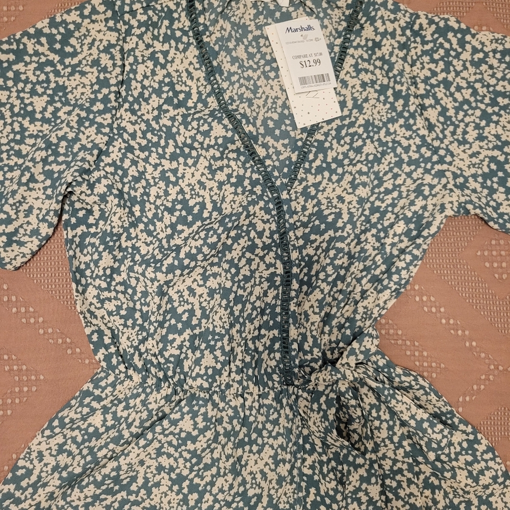 Sienna Sky Floral Wrap Shirt - Picture 2 of 5